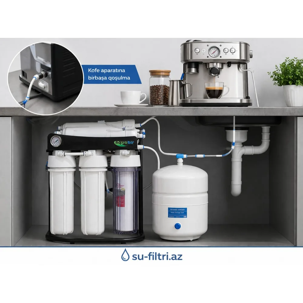 Aquabir 600 GPD Yüksək Məhsuldarlıqlı Su Filtri