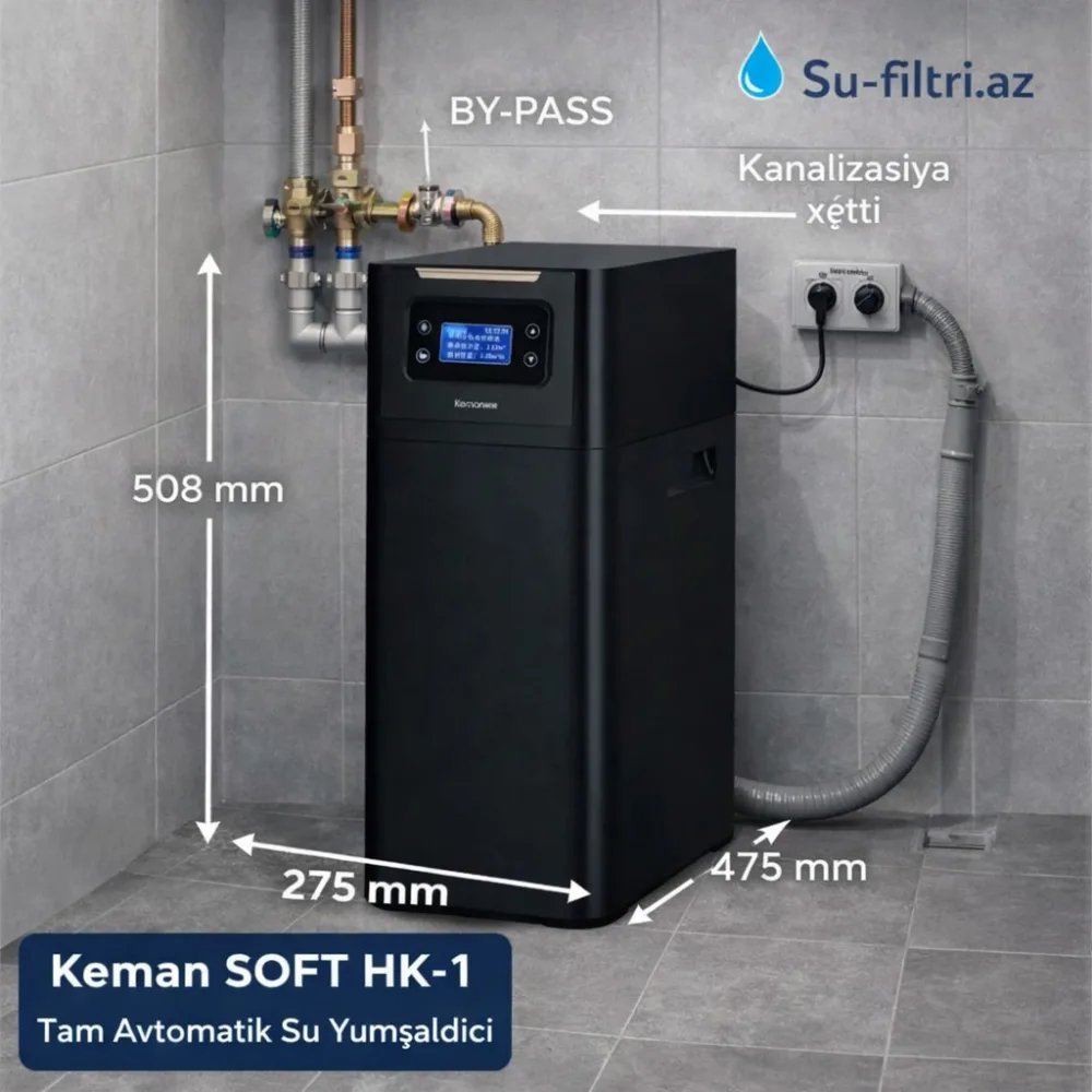 Keman SOFT HK-1 Tam Avtomatik Su Yumşaldıcı