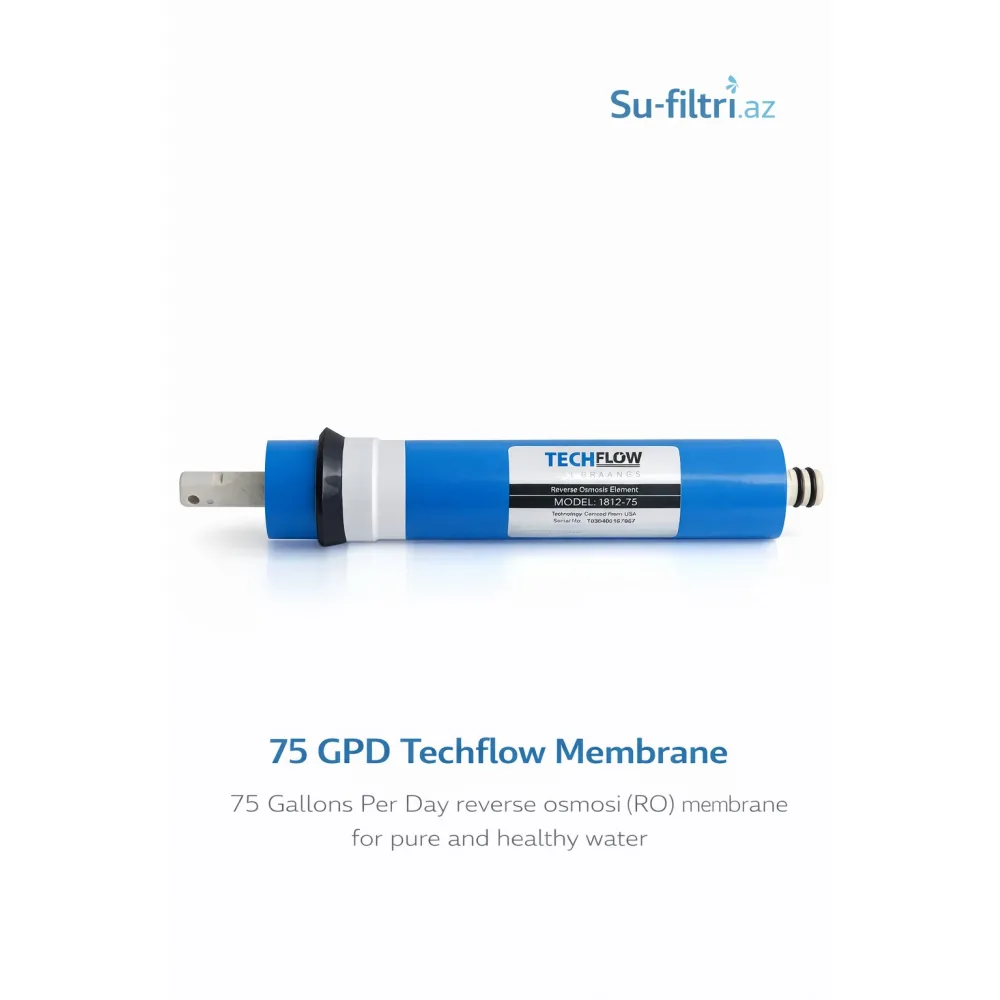 Techflow 75 GPD Membran (RO Filtr üçün)