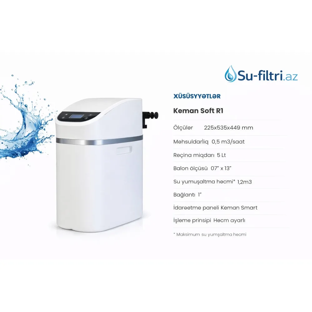 Keman Soft R1 Su Yumşaldıcı (Ağıllı Sistem)