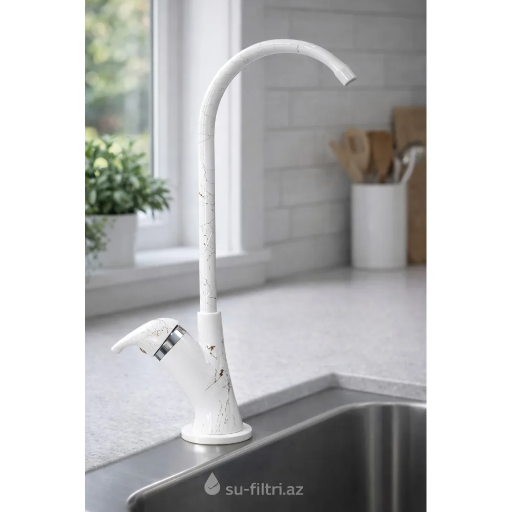 Mətbəx üçün RO Kran – Mərmər Dizaynlı Su Filtri Kranı | su-filtri.az