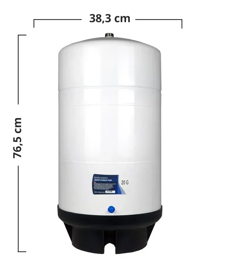 20 Gallon (75 Litr) Su Çəni – RO Sistemlər üçün Su Saxlama Çəni |