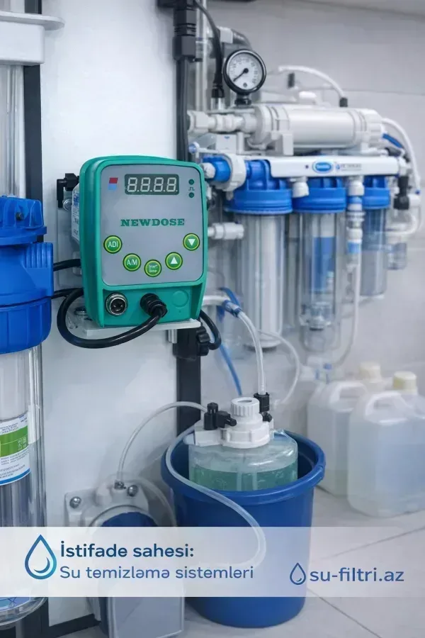 NEWDose Rəqəmsal Dozaj Pompası – Su Təmizləmə Sistemləri üçün