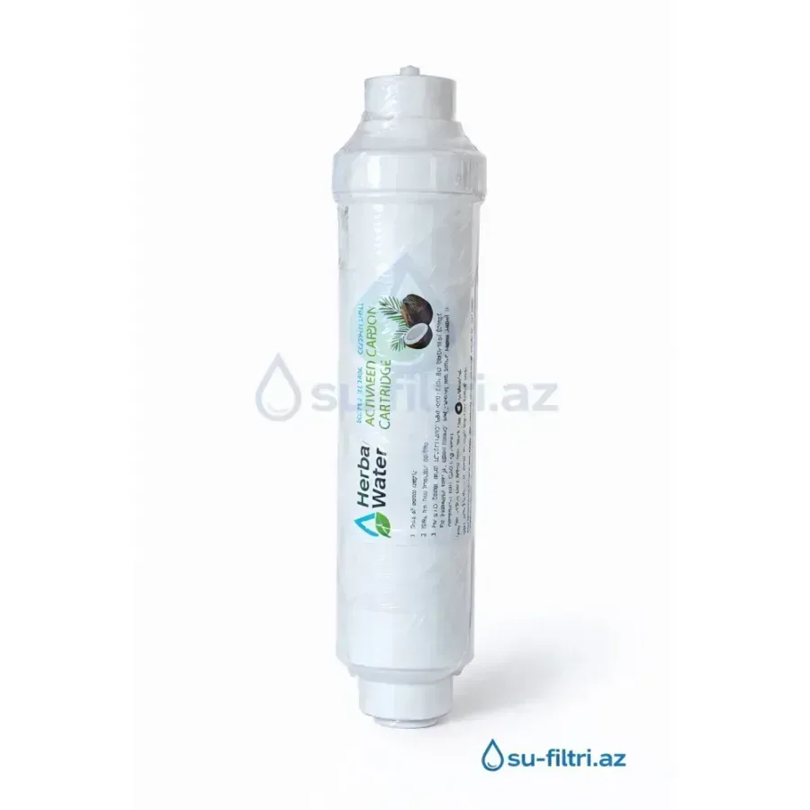 Herba Water Kokos Aktiv Karbon Filtri (Inline Post Karbon – 10")