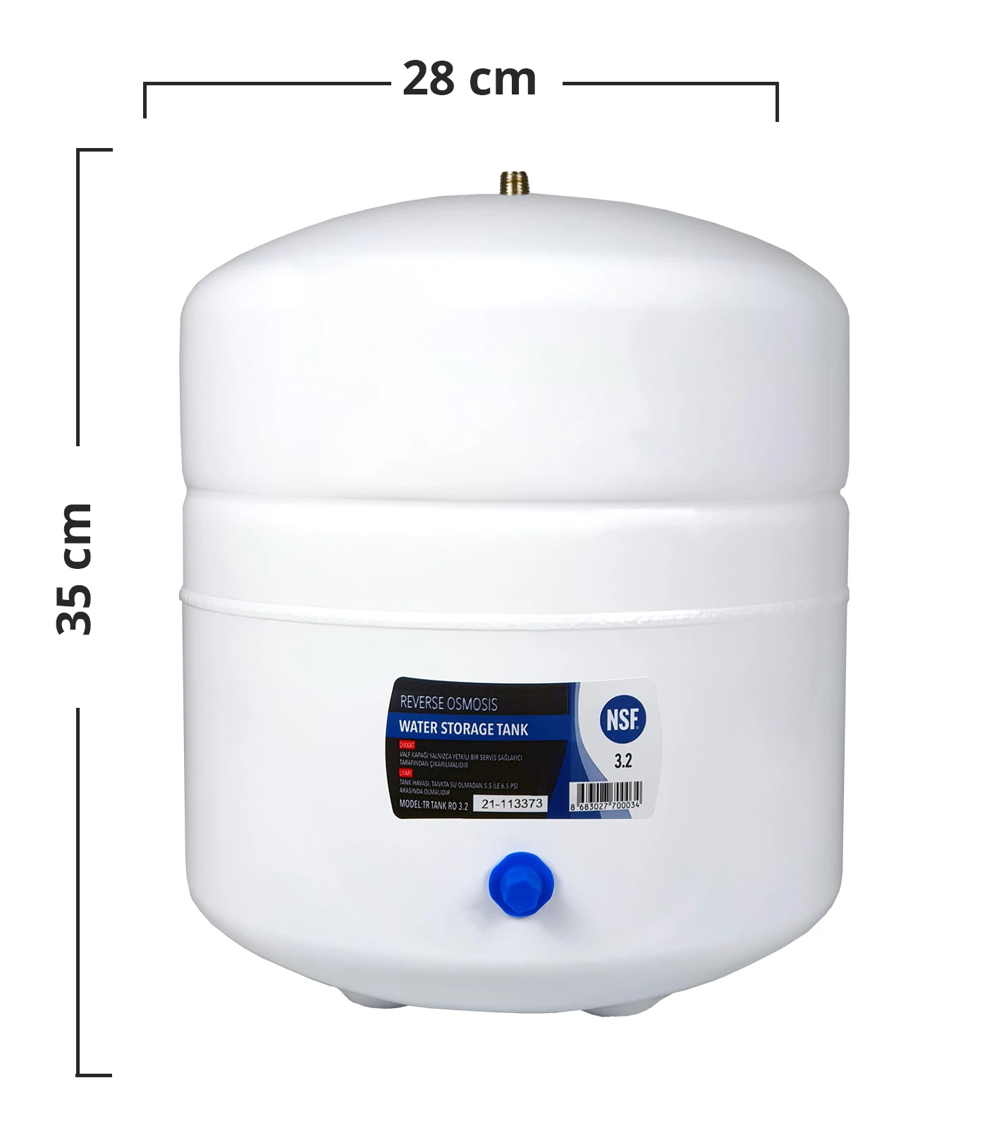 3.2 galon su çəni – 12 litr (TR Tank)